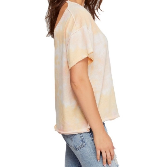 NWT Free people Tie dye Tshirt with open back - Picture 2 of 6